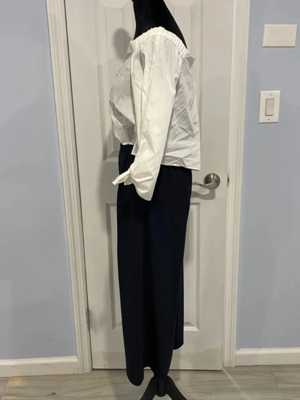 Zara Women’s Black White Colorblock Jumpsuit XS